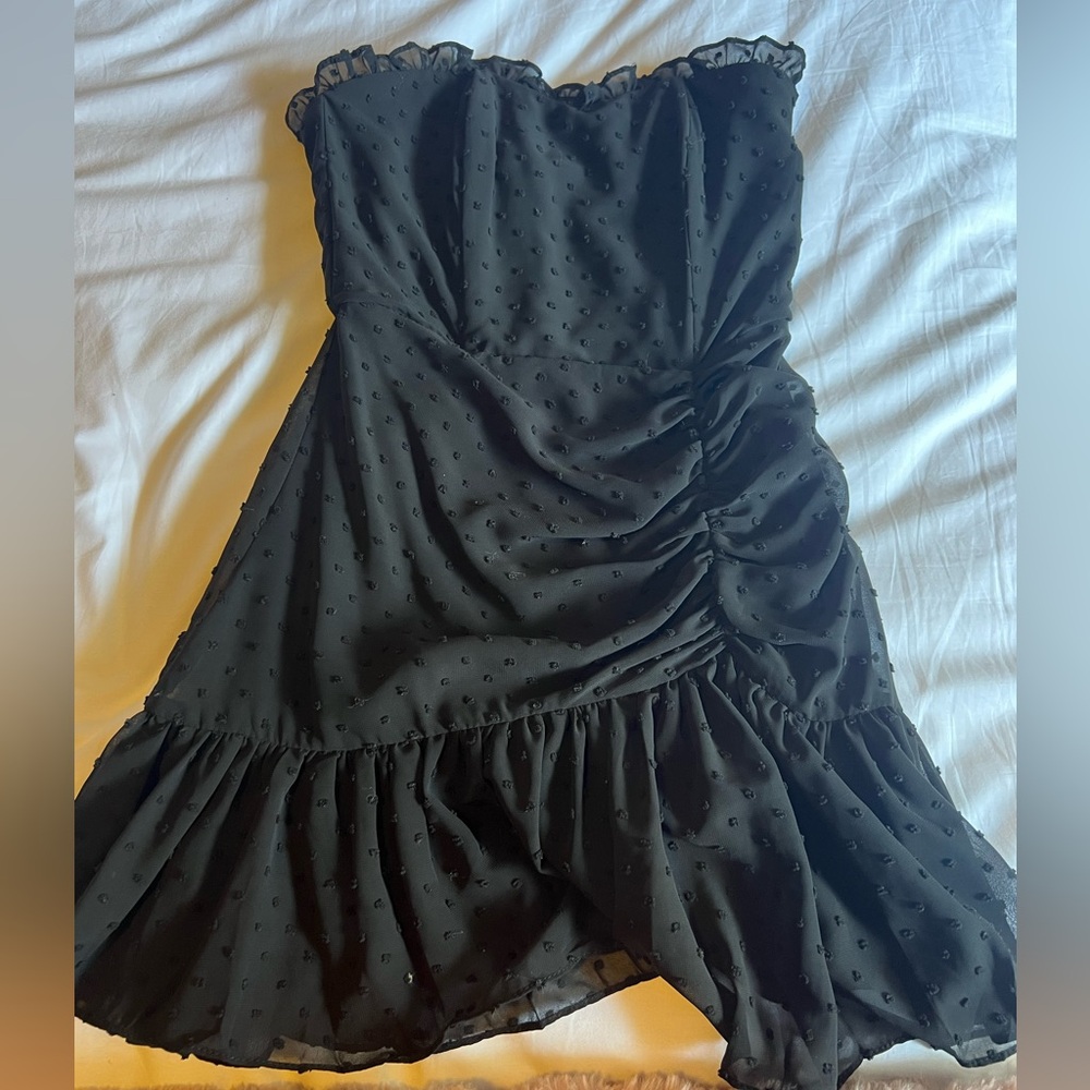 Black Hello Molly Strapless Dress size 2